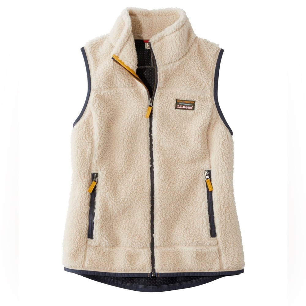 LL bean Sherpa zip vest